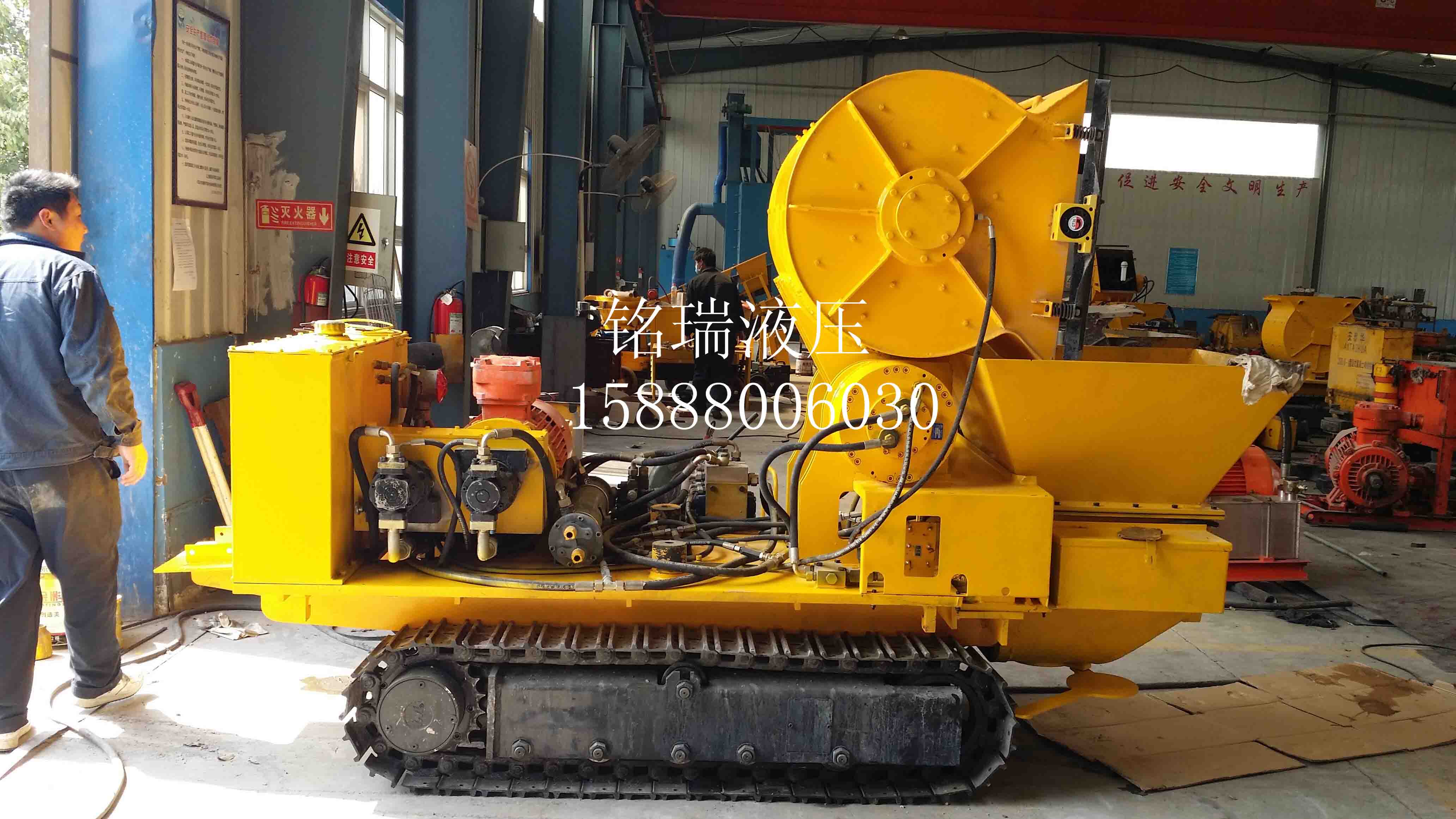 底盤用于某煤礦噴射機